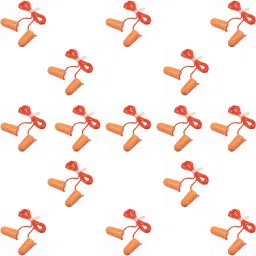 Ear Plugs Noise Reducing | For Meditation | During Study | While Travelling | Sleeping Ear Plug (Orange) (Pack of-15) Ear Plug-image-8