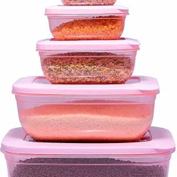 pranij Plastic Grocery Container- 150 ml, 290 ml, 580 ml, 1700 ml, 2700 ml image 3