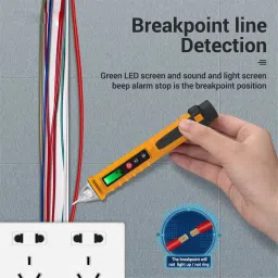 divinext Non-Contact AC Voltage Detector 12V-1000V Dual Range Electrical Tester Pen LCD D Digital Voltage Tester image 5
