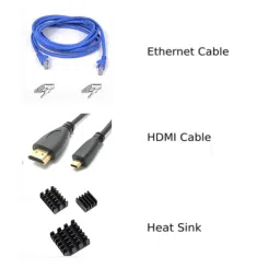 Raspberry Pi4 Model B 4GB Ultimate Kit with Pi4 4GB, Case, Power Adapter, Heatsink, 32GB SD Card, Manual, HDMI and Ethernet Cable image 3