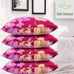 Ultra Soft Luxury Microfibre Floral Sleeping Pillow Pack of 4-image-63