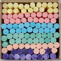 vallabh Dustless Color Chalks Limestone Slate Pencils Chalk 100pcs 1 chalk image 2