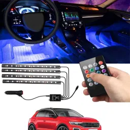 12v/48LED Multicolor 4Pcs Atmosphere Fancy Light For Vehicle-233 Car Fancy Lights-image-42