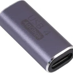 TECHGEAR Grey Type C Female To type c Female Connector pd 40Gbps 100W PD Extender Adapter Phone Converter-3