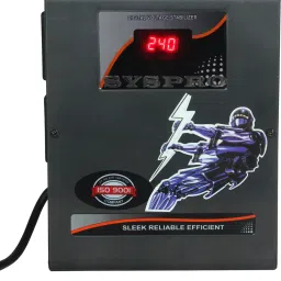 Major Stabilizer for LED TV Upto 100inch, with Home Theatre and DTH (Black)3 AMPS (100 Inch) Voltage Stabilizer-1