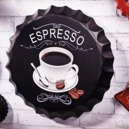 eazywagon Black Metal Espresso Wall Decor-picture-33