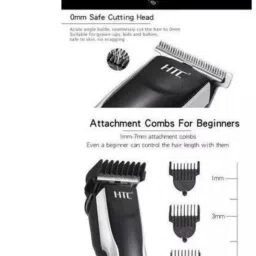 CH3KM8 Cutting Machine AT-538 By HTC For Hair Cutting With This Machine Trimmer 45 min Runtime 4 Length Settings image 4