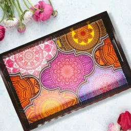 WOODEN digital print tray for Kitchen serveware Coffee Tray AHS-T226 Tray-image-80