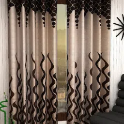 153 cm (5 ft) Polyester Semi Transparent Window Curtain (Pack Of 2)-14