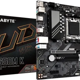 GIGABYTE B650M K AM5Socket Micro-ATX AMD B650 Chipset DDR5 Motherboard for Desktop image 2