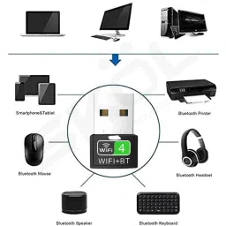 Bkc Bluetooth Dongle for PC Wifi Dongle for PC USB Adapter image 3