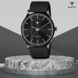 Softest Silicone Men Analog Watch- For Men LD-BK0054-BLACK Silicone Strap Black-20