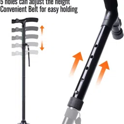 i dote Folding Walking Stick with LED Light with adjustable Walking Stick image 5