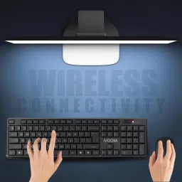 iVoomi Spice Wireless Keyboard & Mouse Combo with Keyscreen Wireless Standard Multi-device Keyboard Compatible with Desktop, Laptop, Mac, Tablet image 3