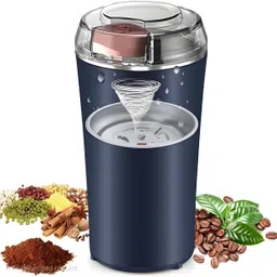 nuvio Electric Coffee & Spice Grinder 200W Stainless Steel 4 Blade Masala & Coffee 200 W Mixer Grinder-picture-43