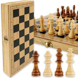 Premium Wooden Foldable Chess Board | 13 Inch | Indoor & Outdoor Game 5 cm Chess Board-image-16
