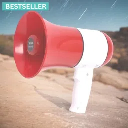 Handheld (Megaphone with Recorder) (Bhopu Talk Record Play) & Siren MusicUT190 Handheld (Megaphone with Recorder) Siren Music Loud Speaker for AnnouncingUT190 Outdoor, Indoor PA System-picture-0