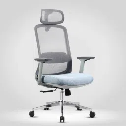 ELYRA High Back Ergonomic Revolving Office Chair | 3D Arms | 2D Headrest Nylon, Mesh, Fabric Office Adjustable Arm Chair-12