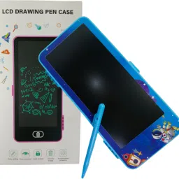 Colorful 2-in-1 LCD Writing Pad with Pencil Box For Kids Education Tablet/ Slate Creative Kids Pencil Box Learning Tool with Stylus Cartoon Character Art Plastic Pencil Box-21