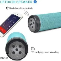 Wishmech Wireless Portable Bluetooth Speakers kt-125 with Mobile Holder, USB, Memory Card Speaker Mount image 5