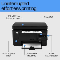 HP LaserJet Pro MFP M126a Printer Multi-function Monochrome Laser Printer with Voice Activated Printing Google Assistant image 3