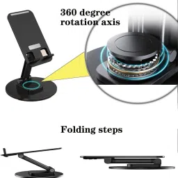 GizmoGrid 360 Rotatable & Foldable Tablet Stand Mobile Stand & for Kindle Mobile Holder image 4