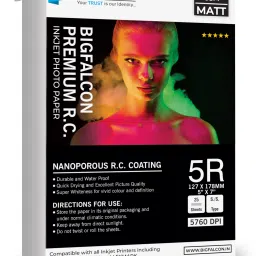 Premium Matt (Luster) 260 GSM 5R Size (5x7 Inch) 25 Sheet RC Photo Paper Waterproof Inkjet Photo Paper for all Inkjet Printer 5R (5x7 inch) 260 gsm Photo Paper-13