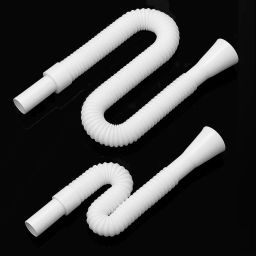 (P OF 2) PVC HOSE PIPE FOR WASH BASIN/ SINK 1.127 PVC Kitchen Pipe for Sink/ Waste/ Wash Basin Expandable & Flexible Drain Pipe Hose Pipe-image-95