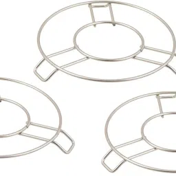 Steel Round Wire Trivet - Table Ring Set Hot Pot Stand Steel Trivet-30