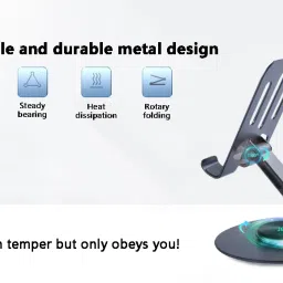 HIFY Cell Phone Stand for Desk, Fully Adjustable Foldable Desktop Phone Holder Mobile Holder image 3