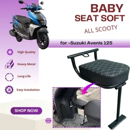 srphere High Quality Heavy Metal Folding Baby Seat ForAv enis 125 Single Bike Seat Cover For Honda, Hero, TVS, Suzuki Access 125, Access, Activa, Activa 3G, Activa 4G, Activa 5G, Activa 6G, Jupiter, Burgman-picture-11