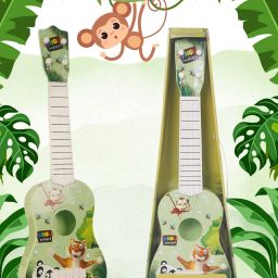 43cm Jungle Theme 4 String Guitar Easy-to-Hold Thin Frets Low String Musical-image-32