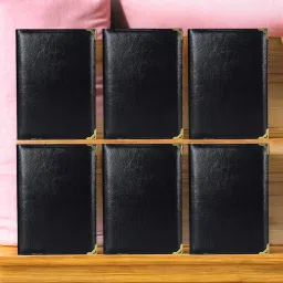 PU Leather Bill Folder for Restaurant and Hotel with Card and Receipt Holder, (Set of 6)-image-45