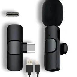 Tekxel K8 Wireless Plug and Play Type C Coller Mic Supported Android/IOS Camera Microphone-picture-17