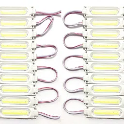 20 Pieces (WHITE) 12 Volt 2 Watt DC Capsule Shape LED Module Light Strip Light Electronic Hobby Kit-16