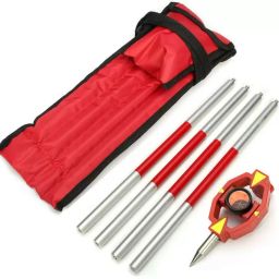 Mini Prism with Folding Poles in 4 Parts for Total Station Land Survey Solid Prism-28