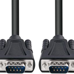 ANDTRONICS Patch Cable 1.5 m 9 Pin Serial Male to Male Patch Cable Lead DB9 RS232 Serial - 1.5M 4.5FT-image-31