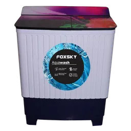 FOXSKY 7.5 Kg Semi Automatic Washing Machine with 3D Scrub Technology (Aqua Wash, Maroon)-29