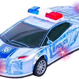 Police Car with Lights, Music and Siren Sound Friction Powered Toy Car for Kids-8