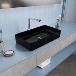 Ceramic Table Top Vessel Sink Basin for Bathroom - 60x34.5x10.5 Cm Ceramic Table Top Wash Basin - A640 Table Top Basin-image-67