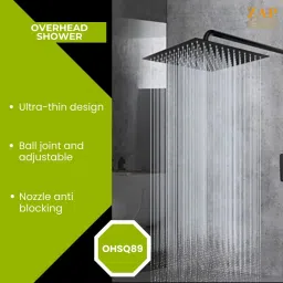 Ultra Slim Square Rain Shower Head_014 Fixed Mount-image-74