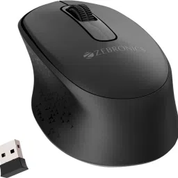 ZEBRONICS Companion 201 Wireless Standard Desktop Keyboard Compatible with Desktop, Laptop, Mac 83 Keys, AI Assist Key, 12 Multimedia Keys, 1600 DPI, 3 Buttons Silent Operation image 3