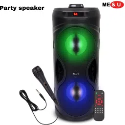 ME&U Partymate pro 51 Bluetooth 40W Karaoke Mic| Portable party blaster 40 W Bluetooth Tower Speaker-picture-4