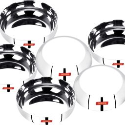 Stainless Steel Apple Shape Heavy Gauge Small Dessert Plates with Mirror Finish -12.8Cm Dia - Set of 6Pcs Quarter Plate-17