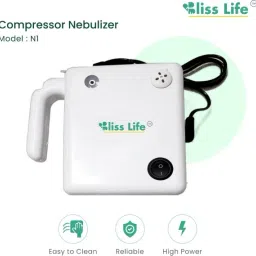 BLISS LIFE N1 LOW NOISE COMPRESSOR NEBULIZER with Digital Thermometer Nebulizer image 5