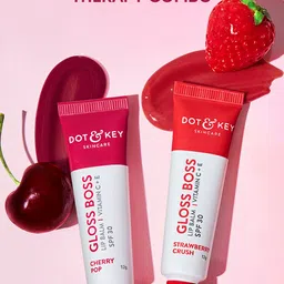 DOT & KEY Fruity Lip Therapy-Softens Dry, Flaky & Chapped Lips - Strawberry & Cherry SPF30-image-56