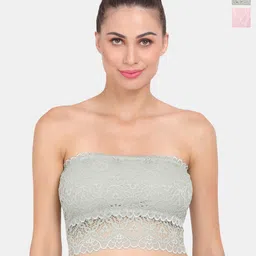 Amour Secret Pack of 2 Lightly Padded Non-Wired Seamless Strapless Lace Bandeau Bra-16