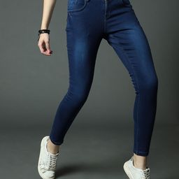 High Star Women Clean Look Slim Fit High-Rise Light Fade Stretchable Jeans-picture-9