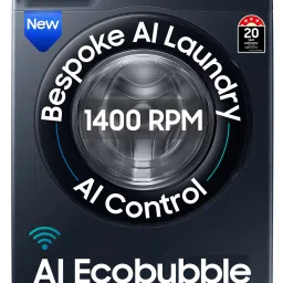 9 kg 5 Star, AI Control, AI Ecobubble, Super Speed, Wi-Fi, Hygiene Steam, Digital Inverter Motor Fully Automatic Front Load with In-built Heater Grey-16
