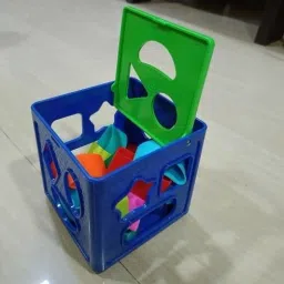 Shape Sorting Cube With 18 Shape And Different Color-CUBE BLUE-19-image-53